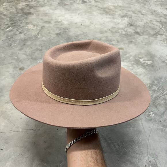 LACK OF COLOR AUSTRALIAN WOOL HAT Nude TAN RANCHER WOOL RIBBON FLAT Size Small main image 7